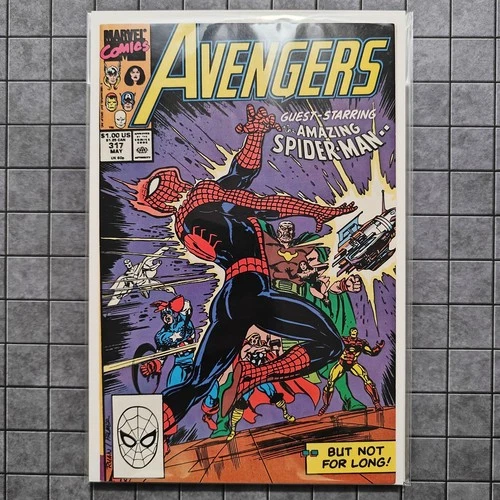 Avengers, Vol. 1 #317 - (Cover A) - Amazing Spider-Man App - (1990) - VF