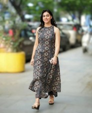 Indian Tunic Cotton Kurti Cord Set Pakistani Women's Top Kurta Palazzo Set Dress