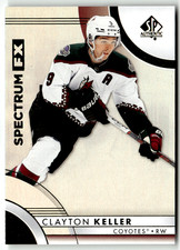 2023-24 Upper Deck SP Authentic NHL No. S-39 Clayton Keller Spectrum FX