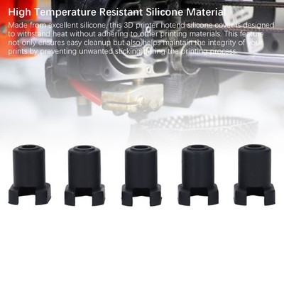 5x Hotend Silicone Cover High Temperature Resistant 3D Printer Hotend Heat SET