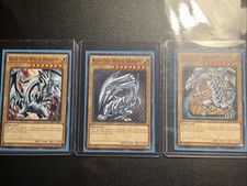 3x Blue Eyes White Dragon LDK2-ENK01 Common All Different Art Unlimited