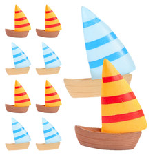 24 PCS Mini Di Barca Vela Modelli Navi Miniatura Ornamento Della