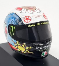 Minichamps 1/8 Valentino Rossi Mugello 2010 AGV Moto GP Crash Helmet + Case