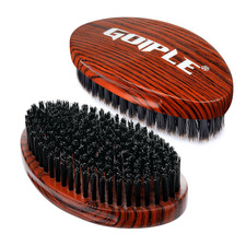 360 Curved Wave Brush for Men Beard - Hard Palm Wave Hair Brushes Wave Styler