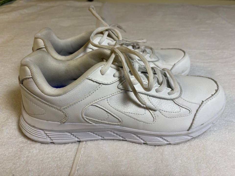 Туфли для экипажей белая кожа комфорт кроссовки женский размер 9 GUC - Изображение 3 из 4