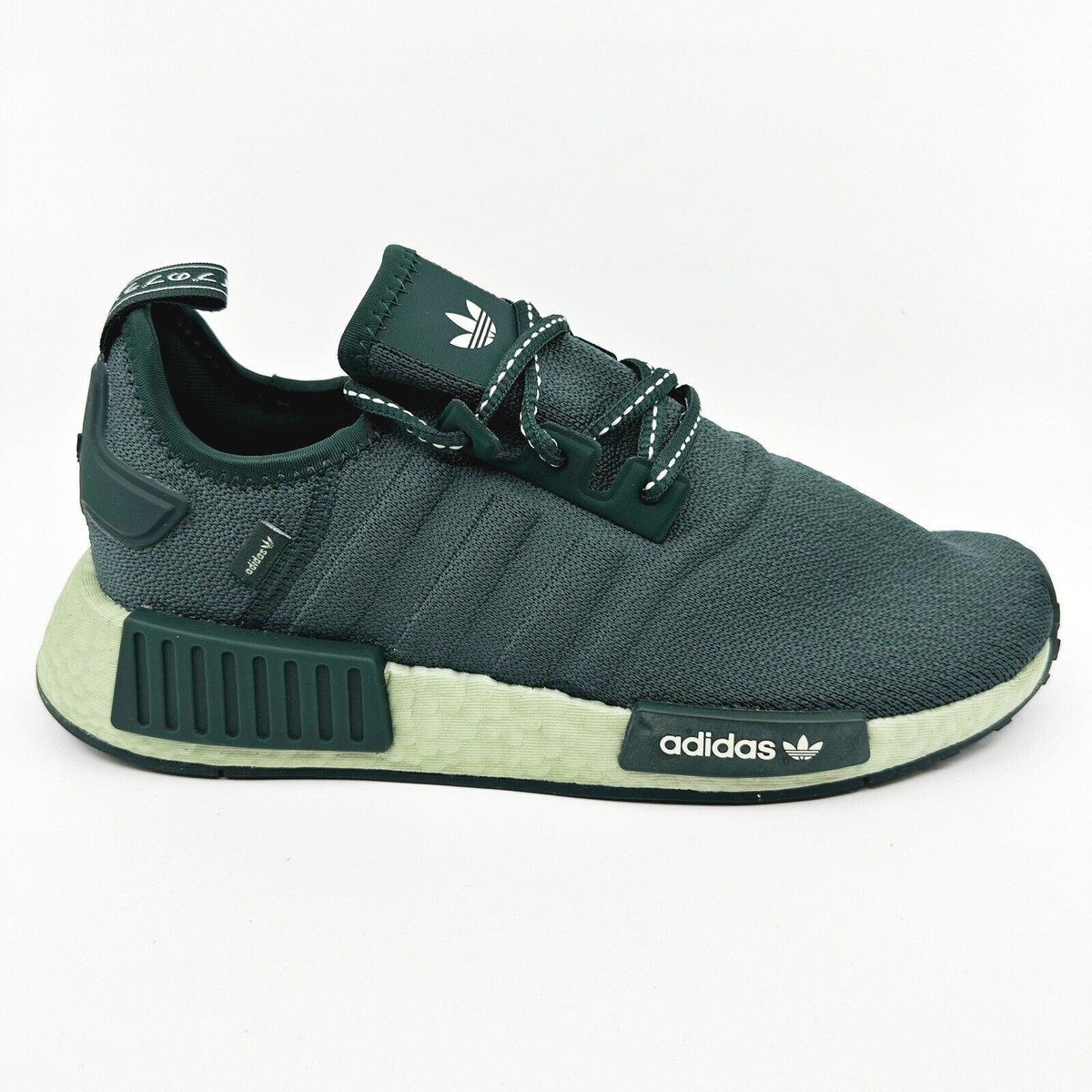 adidas gazelle silver green womens Adidas NMD R1 Primeknit Linen Pack Khaki NOIRFONCE Sneakers main image 1