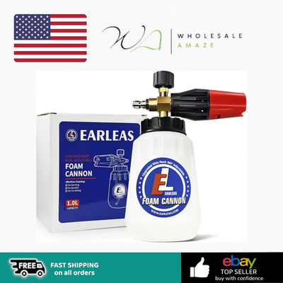 #ad Foam Cannon for Pressure Washer 1 Liter Bottle 1 4quot; Quick Connector Snow Foam $16.99