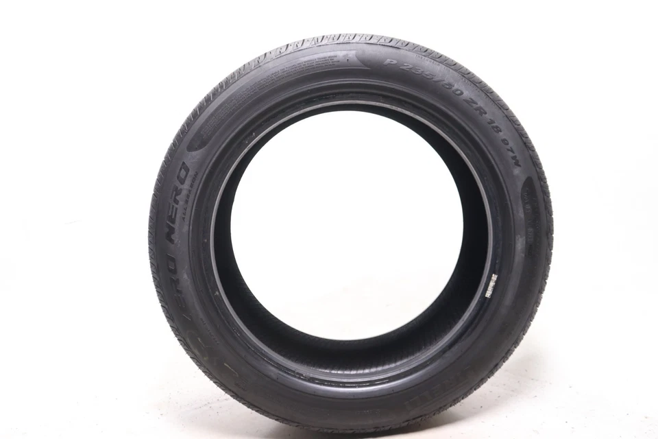 Set of 2 Used 235/50ZR18 Pirelli P Zero Nero All Season 97W - 8.5/32 No Repairs - Image 4 of 4