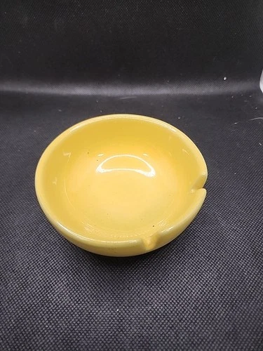 Yellow Frankoma 474 Ashtray 4 Inch