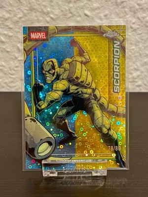 2026 Topps Chrome Marvel Comics Scorpion #147 Dazzler's Rhythm Refractor /80