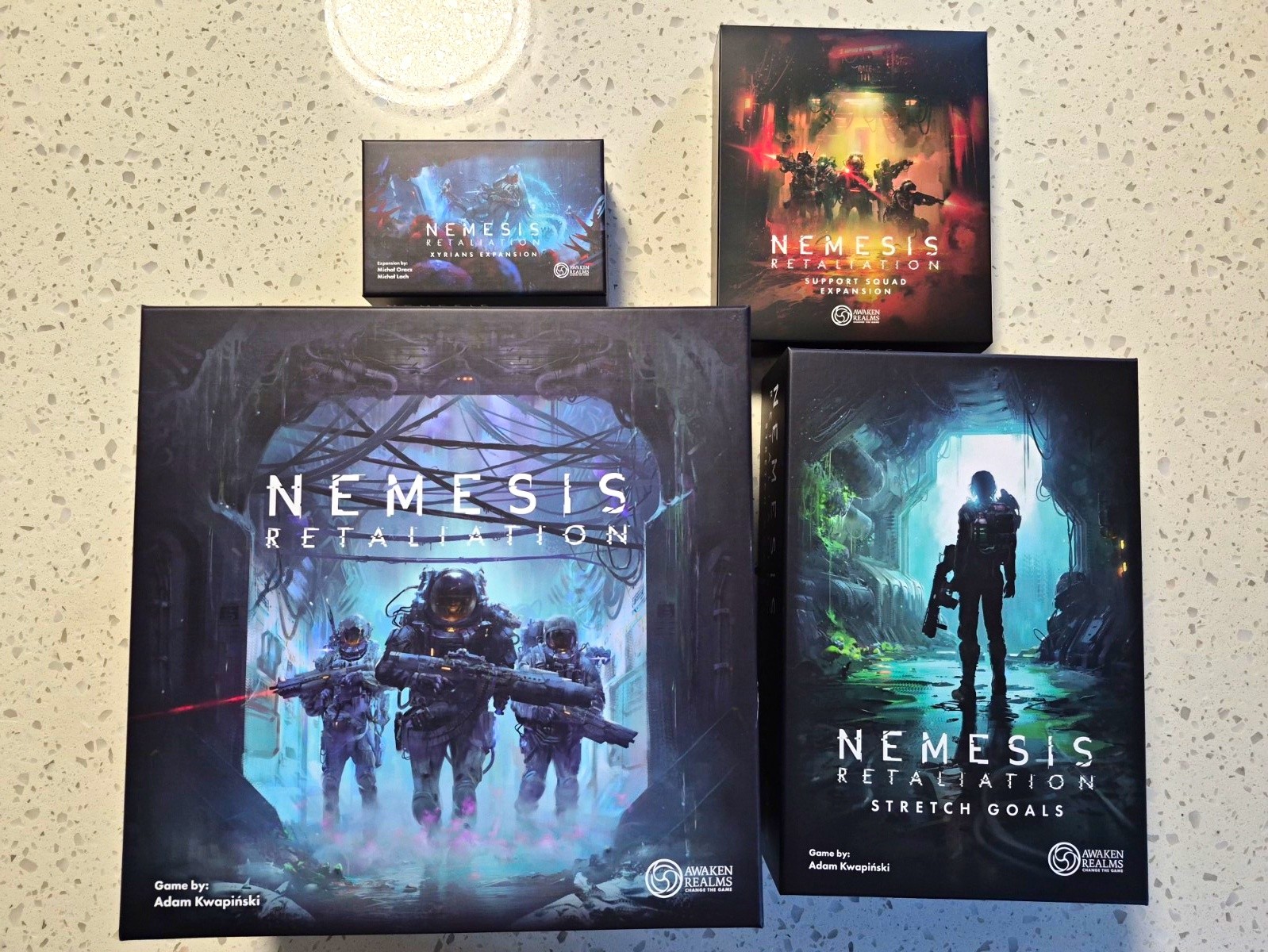 Nemesis Retaliation UNPLAYD SLEEVD Stretch Goals Xyrians Support Squad Expansion