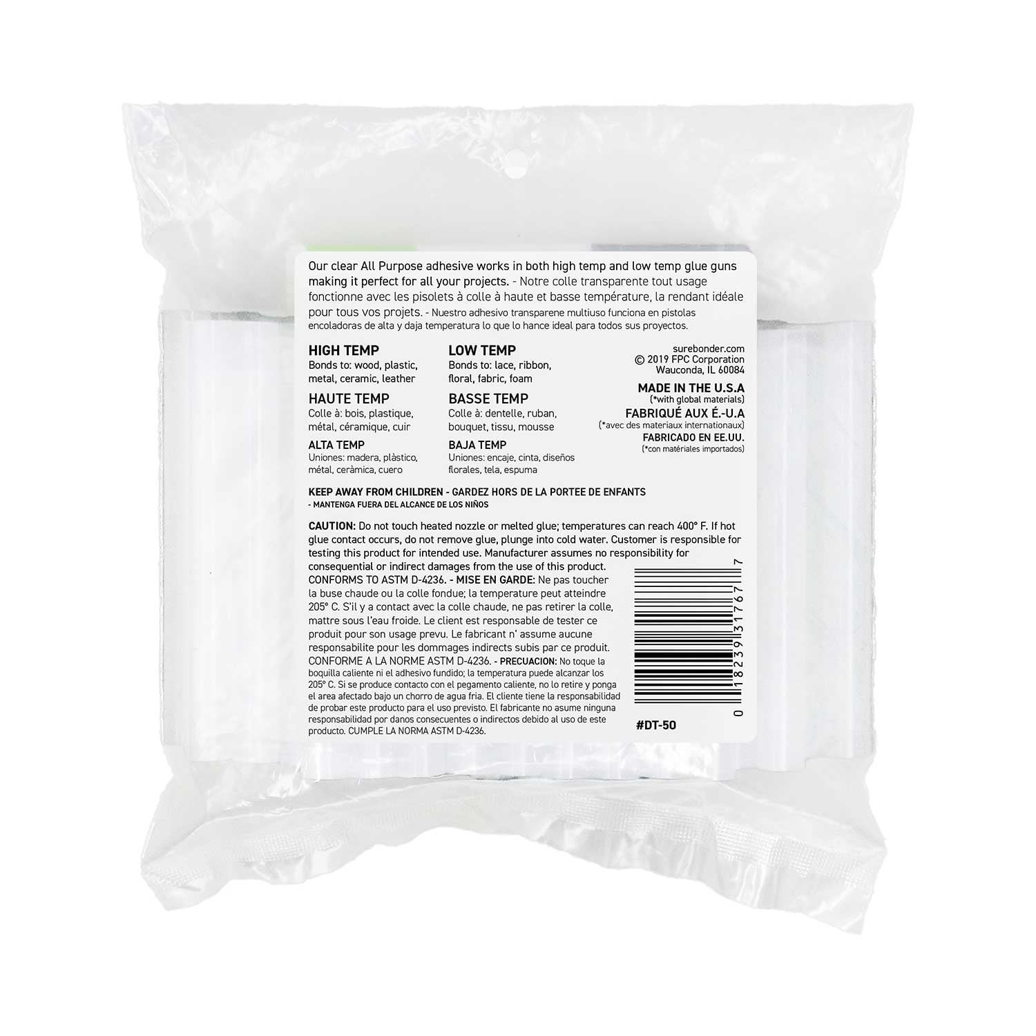 Surebonder All-Purpose, All-Temperature Full-Size Hot Glue Sticks - Perfect