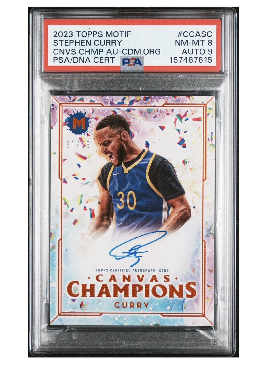 Stephen Curry 9 Graded Basketball Autographed Sports Trading Cards