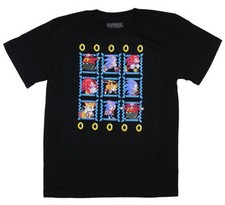 Sonic The Hedgehog Boy's Pixel Character Grid Video Game T-Shirt S 6/7 Kids