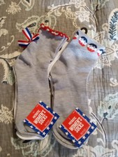 Ladies Novelty Socks Size 4-10 Patriotic Lot of 4 Pair