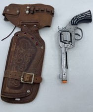 Vintage American West Frontier 45 Western Toy Revolver w/ Holster