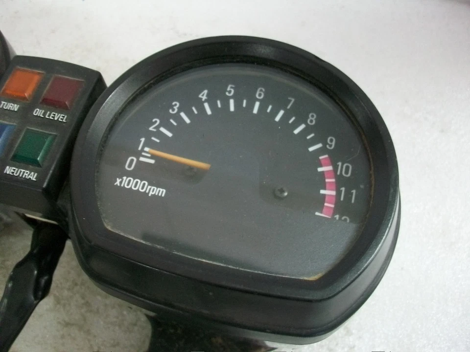 Yamaha XS750 1982 1983 Medidores Velocímetro Velocímetro Tacómetro Medidores de tablero XS 750 Foto 4 de 4