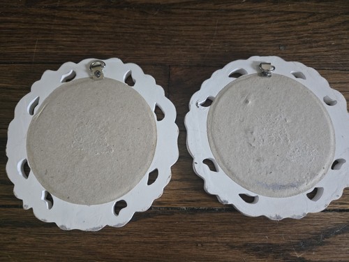 2 Shabby Chic Distressed Mini Wood Frame Wall Accent Mirror - Picture 3 of 3