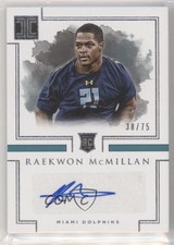 2017 Panini Impeccable Rookie Auto 38/75 Raekwon McMillan #169 Auto 04u5