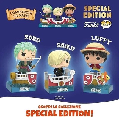     ONE PIECE Funko Pop Kinder Maxi Surprise - LUFFY ZORO SANJI - Neu  