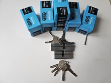 Security Euro double lock with 5 keys, anti snap door lock, lock barrel