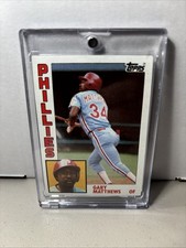 1984 Topps - Gary Matthews #70 Philadelphia Phillies MLB Chicago Cubs