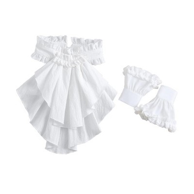 Jabot Halsbündchen Set Fake Sleeve