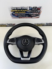♻️2014-2021 Mercedes-Benz C GLC Class AMG L Flat Bottom Complete Steering Wheel