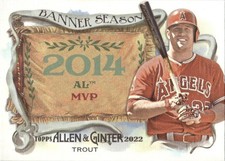 2022 Topps Allen & Ginter #BS-21 Mike Trout Banner Seasons