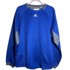Adidas Alphaskin Techfit Compression Long Sleeve Training Mock Neck Blue Men L