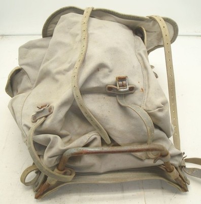 Vintage ~ Bergans Original Norway ~ Metal Frame Canvas Backpack