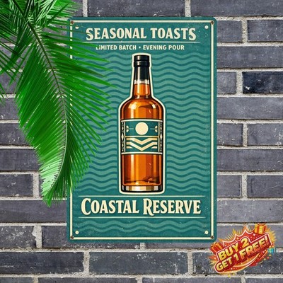 The Glenlivet 12 Year Old Single Malt Scotch Whisky Metal Tin Sign 8x12