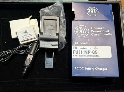 BM NP-85 Battery & Charger for Fujifilm FinePix S1 SL240 SL260 SL280 SL300 OB