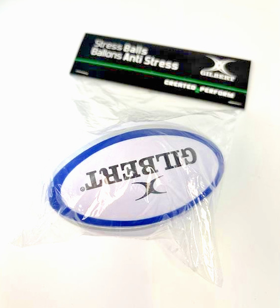 Gilbert Rugby Ball Stress Ball 10cm – Multicolour Rugby Toy | Squeeze Ball