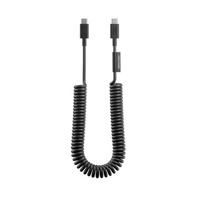 USB-C auf USB-C Spiralkabel 60W 2,4m Serie POP Schnellladen