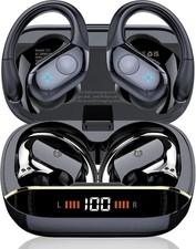 Qecnato Wireless Earbuds Bluetooth 5.4 Headphones 75H Playtime Stereo Deep Bass