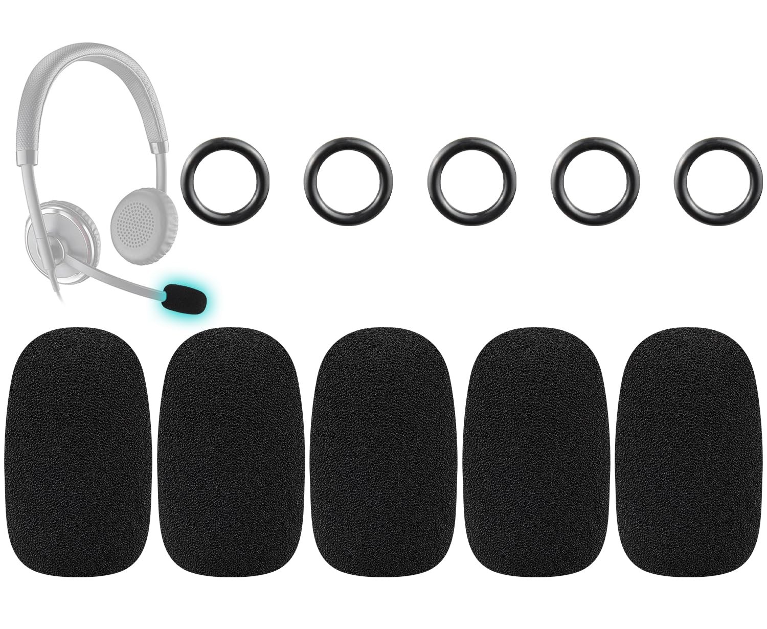 Filtre pop anti souffle en mousse pour micro Plantronics x5