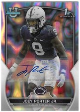 Joey Porter Jr 2022 BOWMAN U 1st LAVA AUTOGRAPH CARD /199 Penn State AUTO 9 base