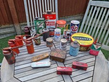 Vintage Automobilia  Job Lot  Oilers Tins Cans Puncture Outfits Westco Lodge Etc