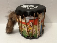 Vintage Canada Toy Souvenir Tourism Native American Indian Drum