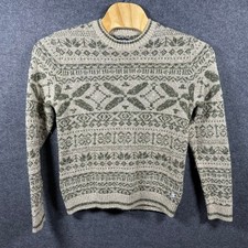 JACK JONES PREMIUM Mens Fisherman Knit Sweater Fair Isle Pattern Crew Neck