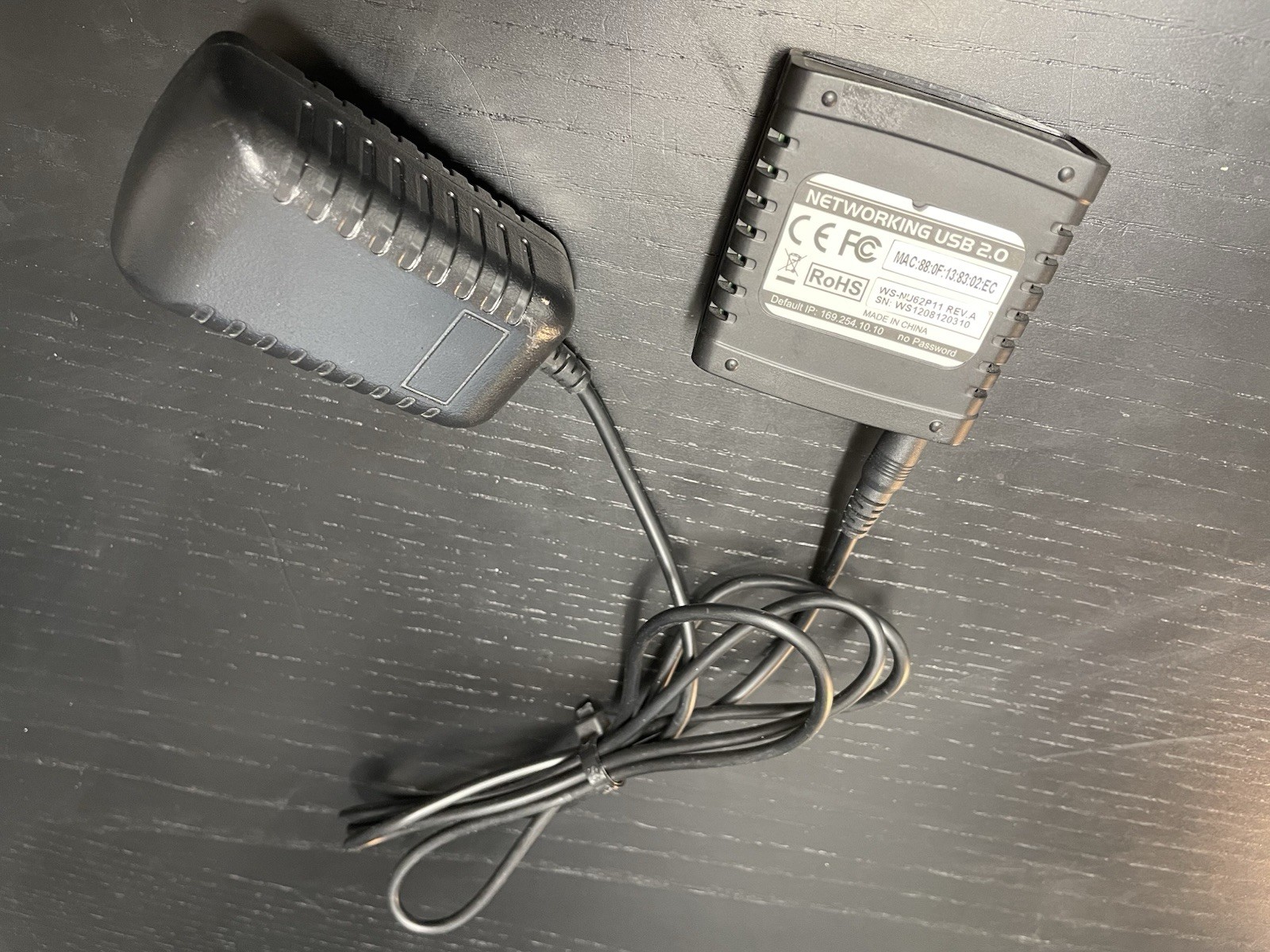 USB 2.0 Network Printer Server LPR Print Protocol 10/100Mbps Printer Adapter