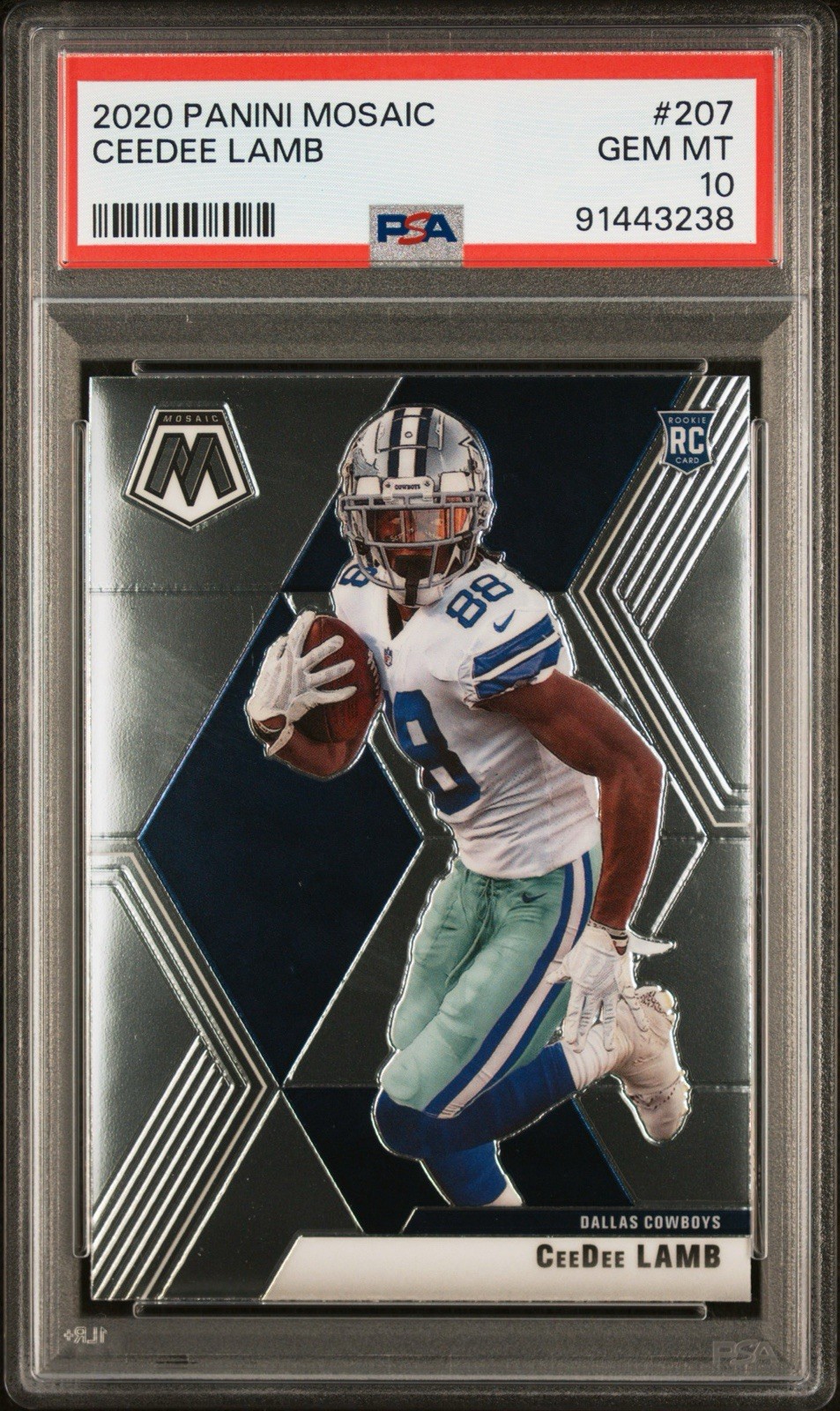2020 Panini Mosaic Cowboys CEEDEE LAMB #207 RC