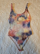Zara Trafaful Tie-Dye Bodysuit Size Small