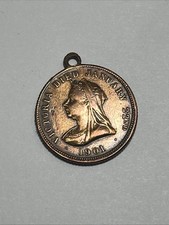 1901 Victoria Died January 22nd Token Medal Medallion, Cleaned
