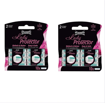 20x Wilkinson Sword Lady Protector Rasierklingen Neu & Original