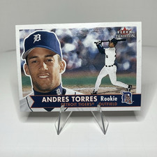 2001 Fleer Tradition Andres Torres Rookie Card #477 Detroit Tigers Baseball. rookie card picture