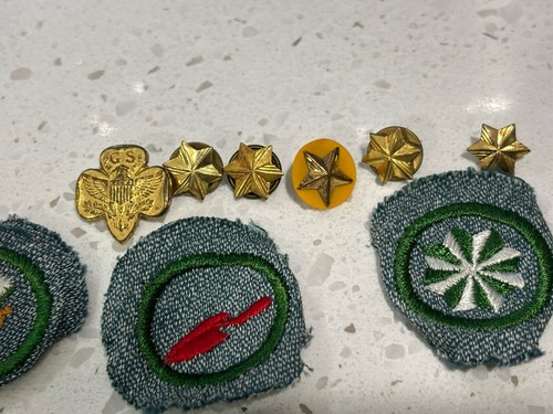 Vintage Girl Scout Sterling Silver Ring Stamped , Patches, And Pins - Picture 7 of 21