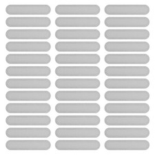300 Pcs 0.87"x0.2" Phone Dustproof Net Sticker Phone Speaker Cover Silver