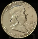 1953 US Benjamin Franklin Proof Half Dollar 50C Silver Coin